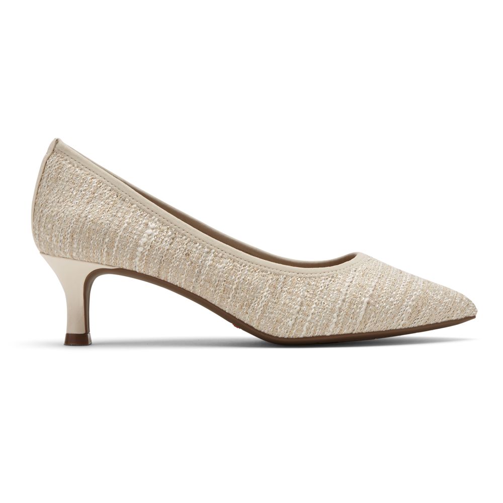 Rockport Total Motion Kaiya Heel - Womens Pumps - Beige - NZ (EFS-172453)